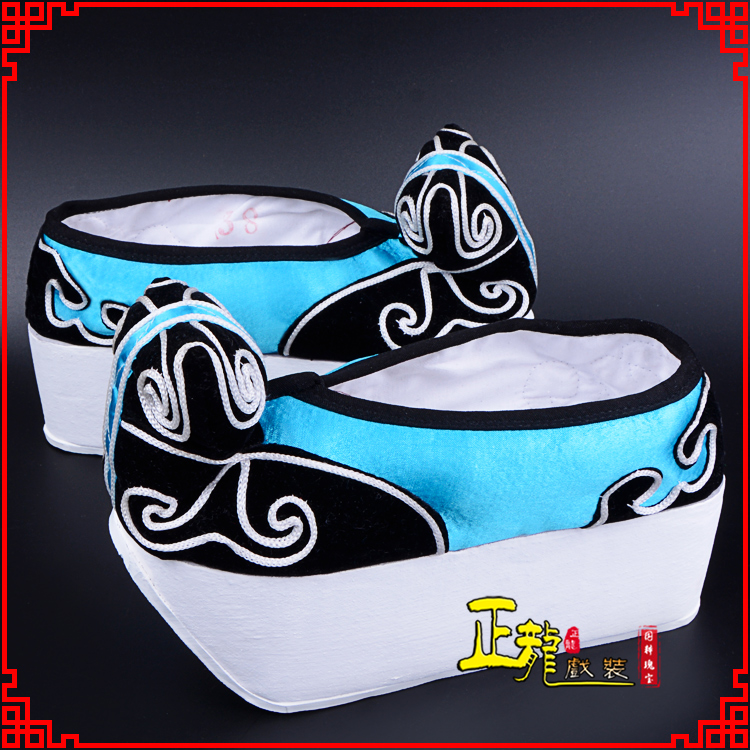 农安京越剧黄梅戏古装男书生小生鞋云头鞋戏曲鞋云履 云头鞋