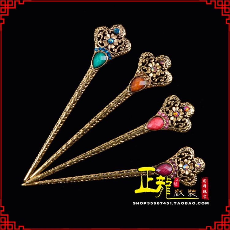 农安头饰老旦青衣员外夫人簪子 老旦发簪