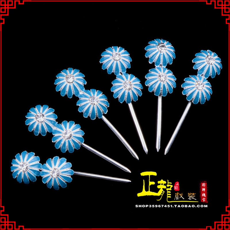 农安头面泡子旦角化妆头饰 仿点绸泡子