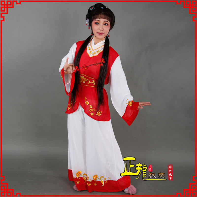 农安小旦送信丫鬟黄梅戏花旦戏服裙裤丫鬟衣