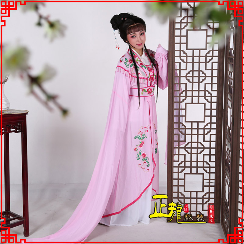 农安花旦黄梅戏服古装戏服水袖戏剧假云肩长披