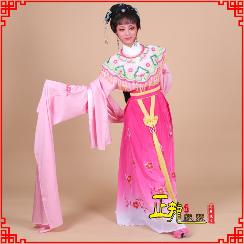 农安水袖青衣练功花旦服 梅花古装衣